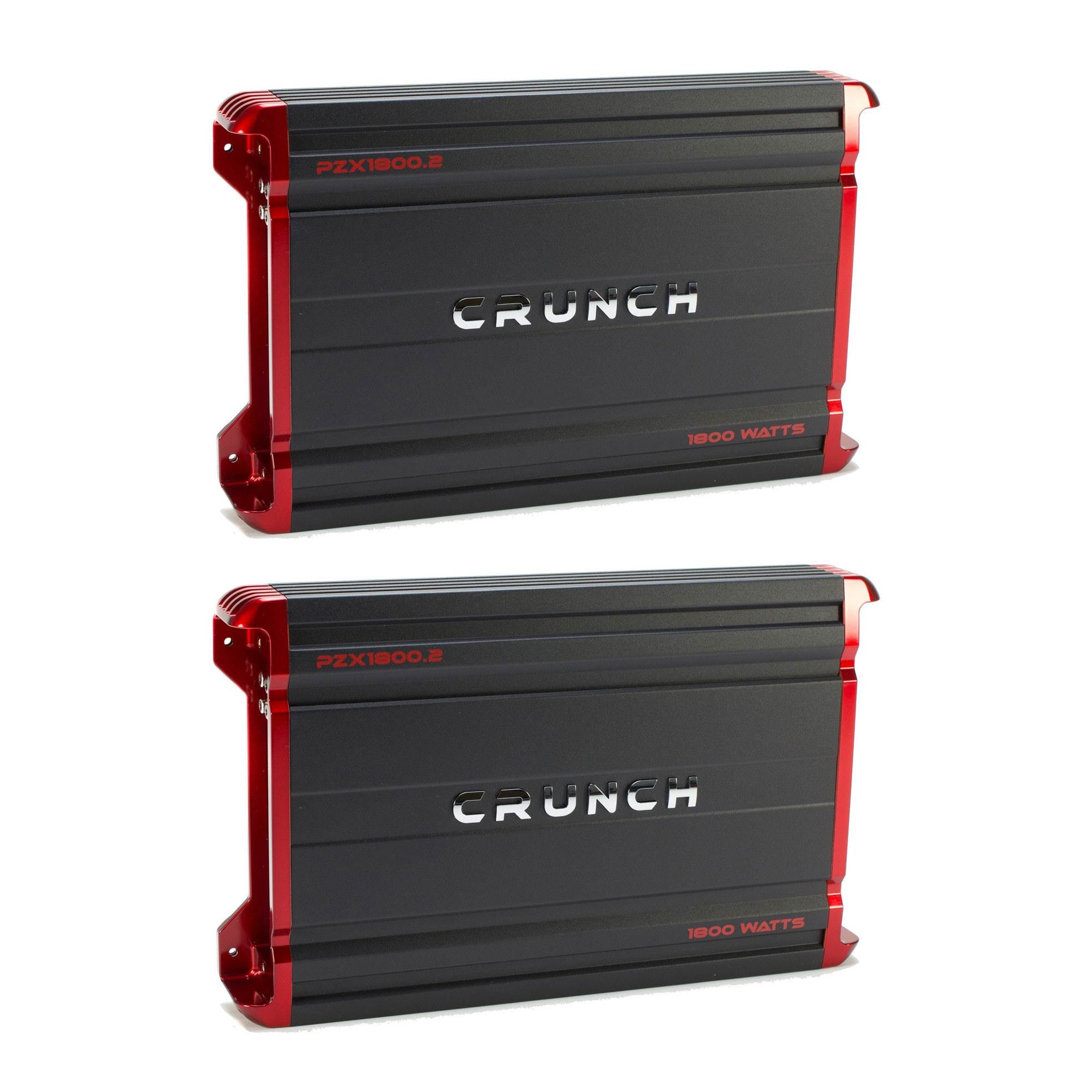Crunch PZX1800.2 Powerzone 1800W 2 Channel Car Audio Power Amplifier (2 Pack)