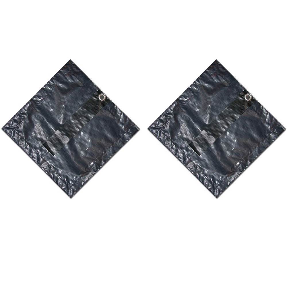 Swimline 18 x 33 Foot Oval Above Ground Winter Swimming Pool Cover, (2 Pack)