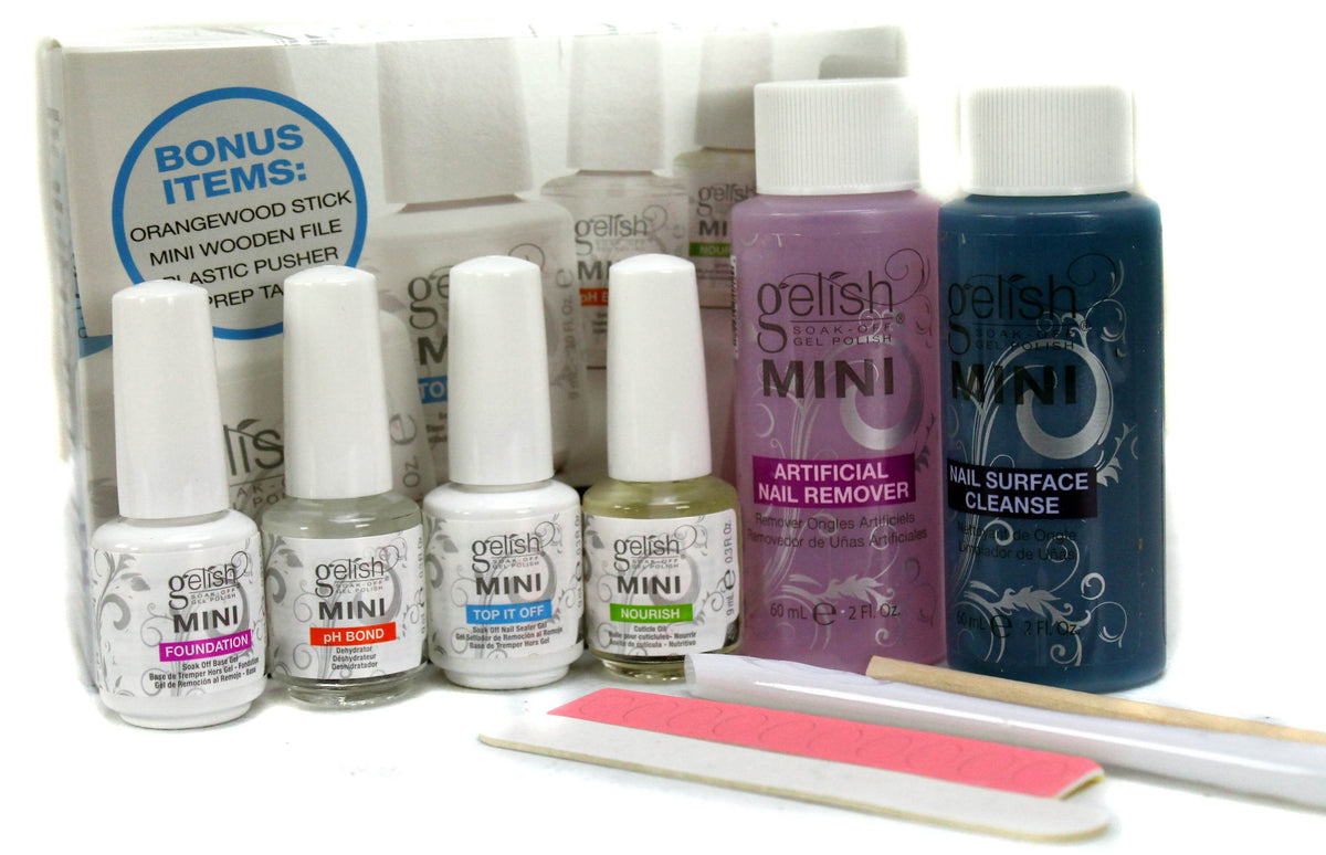 Gelish Royal Temptations Gel Nail Polish Set (6 Pack) & Basix Starter Kit