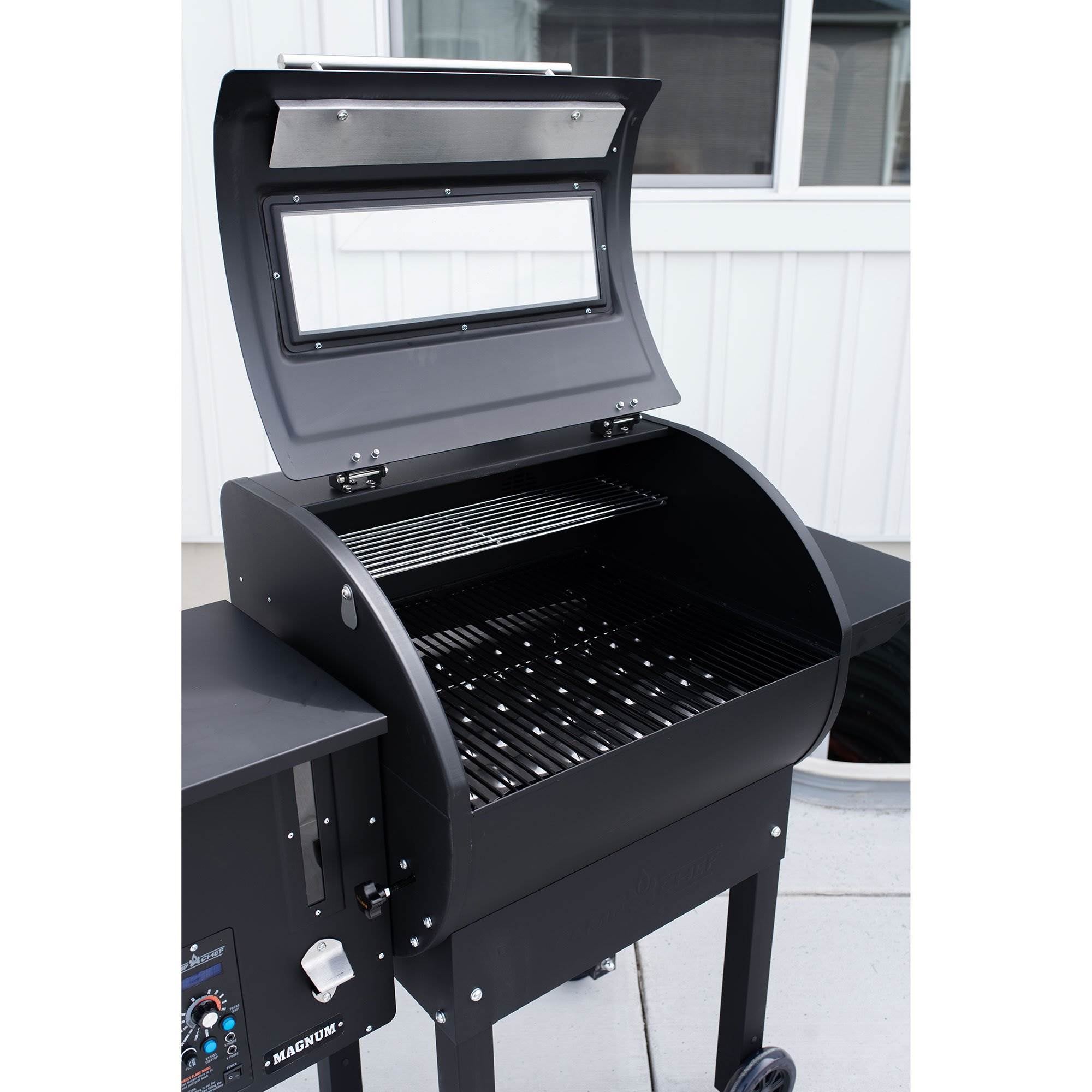 Camp Chef Magnum Wood Fired Pellet Grill & Smoker Combo Duo, Black (Open Box)