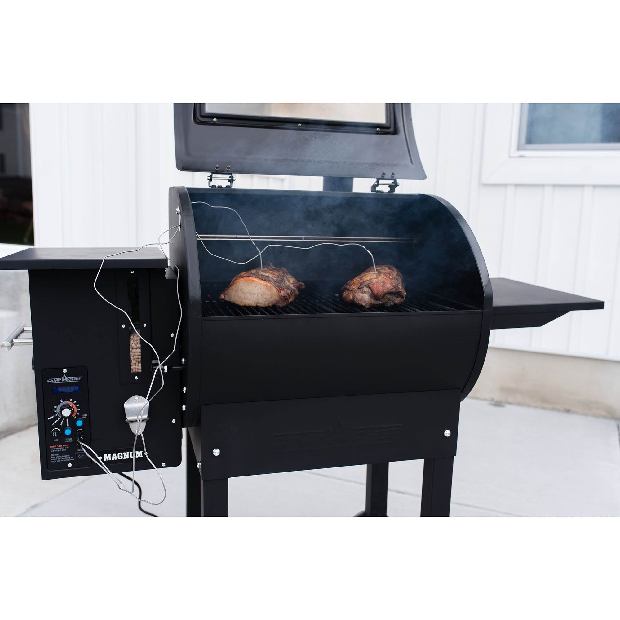 Camp Chef Magnum Wood Fired Pellet Grill & Smoker Combo Duo, Black (Open Box)