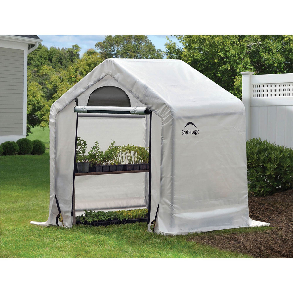 ShelterLogic 3.5x5' Firewood & Garden Storage Canopy Seasoning Shed (Open Box)