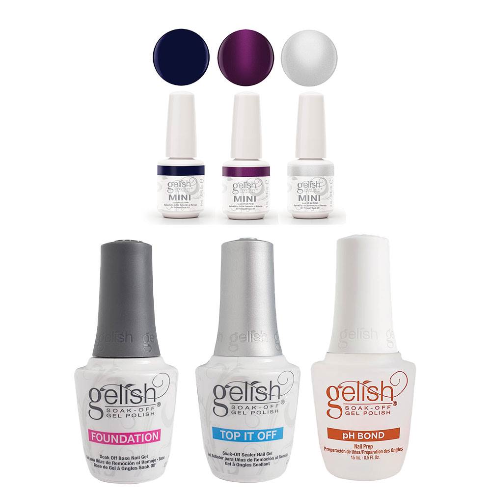Gelish Terrific Trio Essentials & Little Miss Nutcracker Winter Gel Polish Set