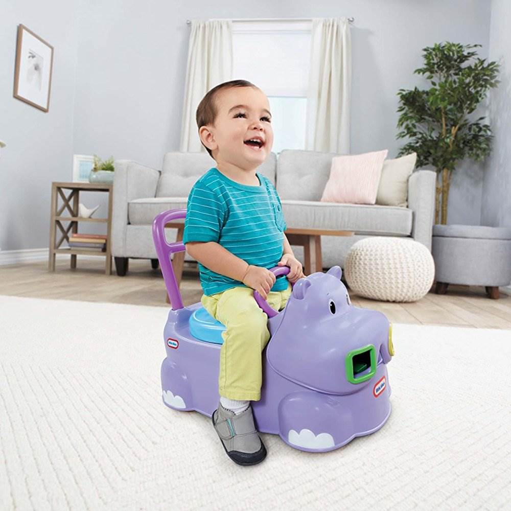 Little Tikes Scoot Around Animals Hippo Toddler Ride On Walker Toy (2 Pack)