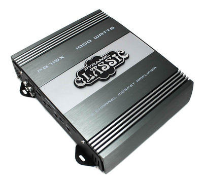 Pyramid 12" 1200W Car Audio Subwoofer Bandpass Enclosure Box & Amp w/ MOSFET