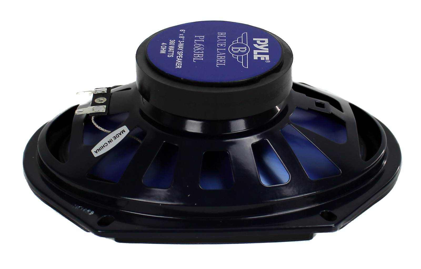 Pyle PL683BL 6 x 8" 360 Watt 3-Way Car Coaxial Audio Speakers Stereo (6 Count)