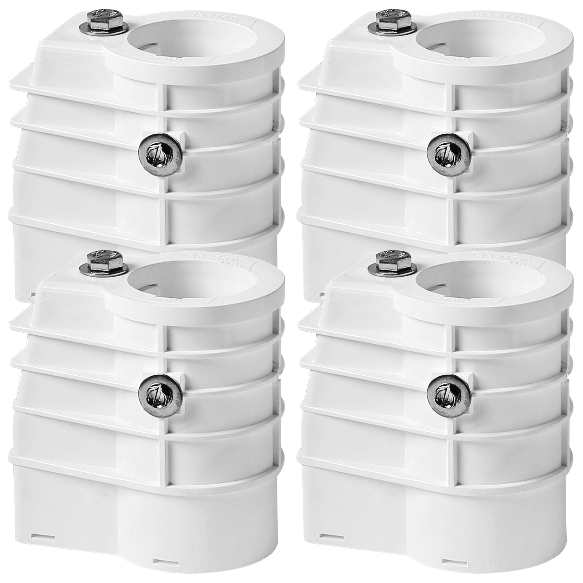 Saftron Chemical Resistant High Impact Polymer Pool Anchor Sockets (4 Pack) - VMInnovations