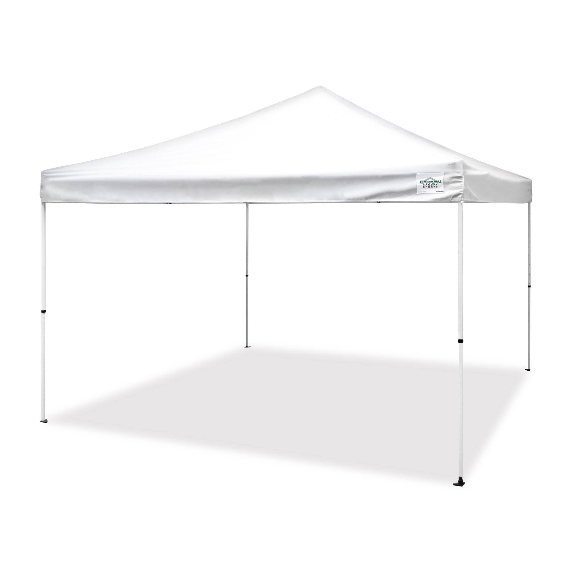 Caravan Canopy Pro 2 12 x 12 Foot Straight Leg Instant Canopy & Sidewalls, White - VMInnovations