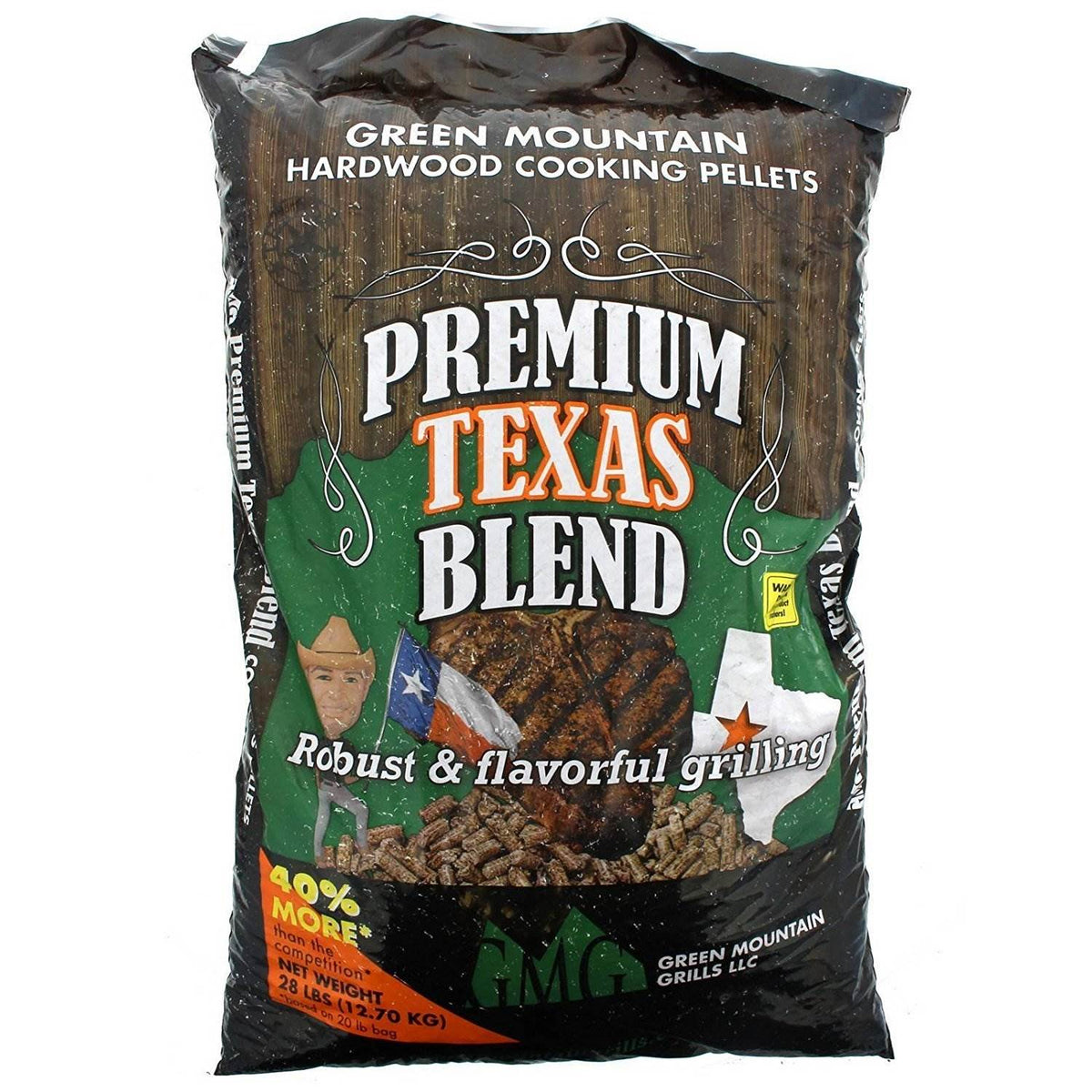 Green Mountain Texas Hardwood Grill Pellets (2 Pack), Fruitwood Pellets (2 Pack)