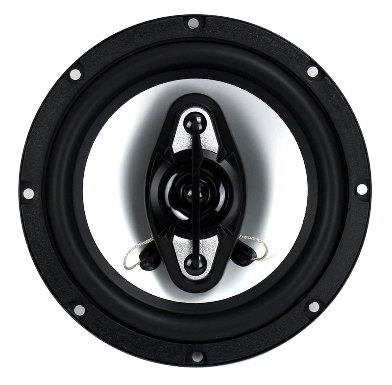 BOSS NX654 6.5" 400W 4-Way Car Audio Coaxial Speakers Stereo, Black (6 Speakers) - VMInnovations