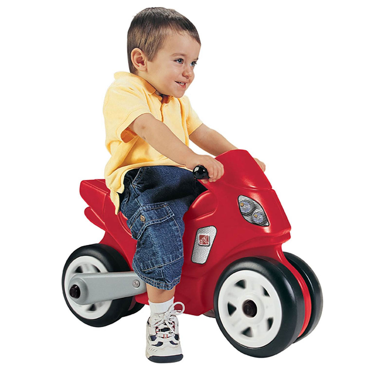 Step2 Toddler Child Manually Operated Motorcycle Ride On Kid Toy, Red (2 Pack)