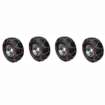 Auto Trac Series Pickup Truck/SUV Traction Snow Tire Chains, (4 Pack)