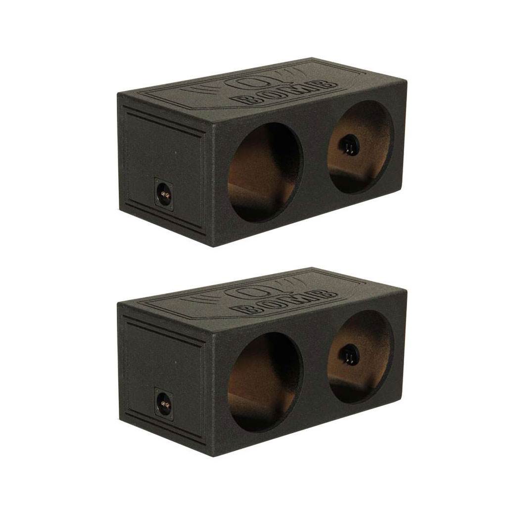 Q-Power QBOMB15S QBomb 15 Inch Dual Sealed Subwoofer Sub Box Enclosure (2 Pack)