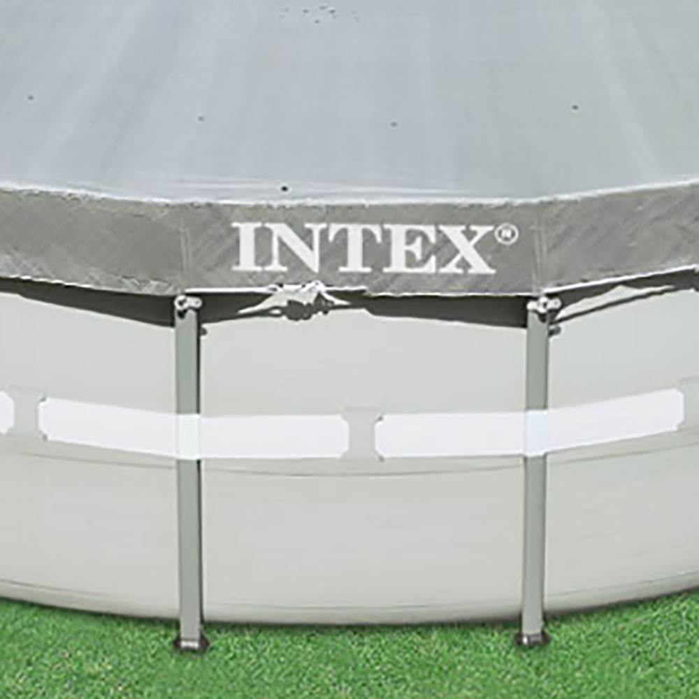 Intex 18' Round Easy Set Solar Vinyl Cover with 18' Debris Cover for Swim Pools - VMInnovations