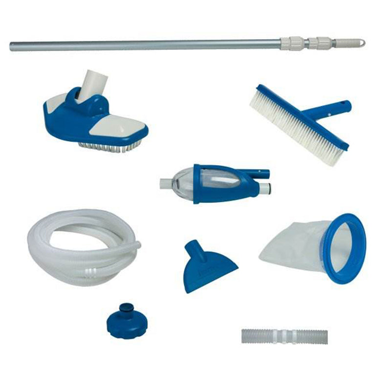 Kokido Surface Skimmer & Intex Deluxe Pool Maintenance Kit with Vacuum and Pole - VMInnovations