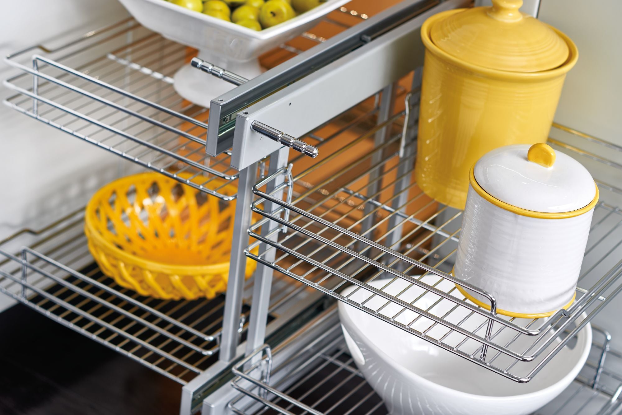 Rev-A-Shelf Chrome 2-Tier Optimizer-18" Blind Corner Cabinet Openings,5PSP-18-CR