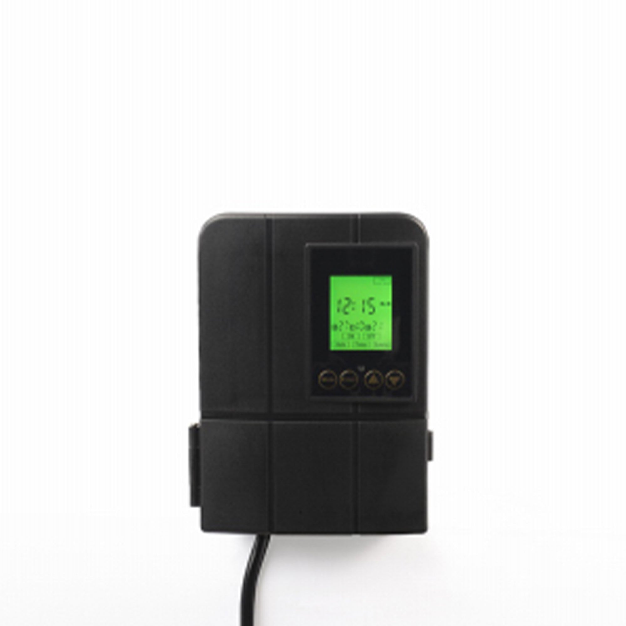 Fusion 120 Watts Low Voltage Stake Light Transformer with Built-In Timer, Black - VMInnovations