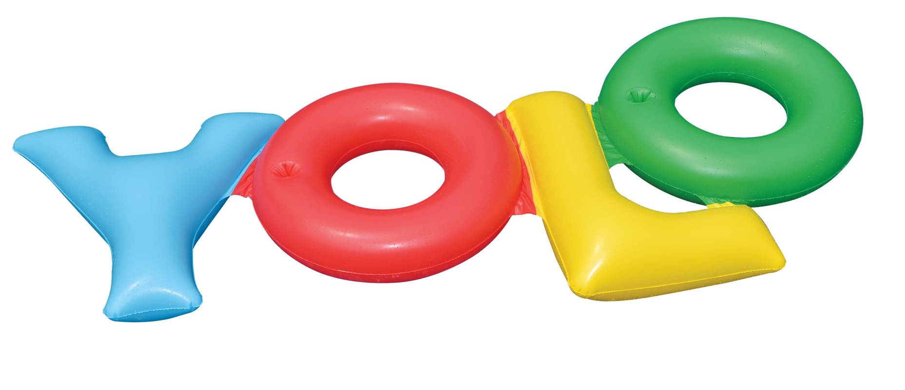Swimline Inflatable YOLO! Swimming Pool Backyard Fun Raft Float Tube (6 Pack)