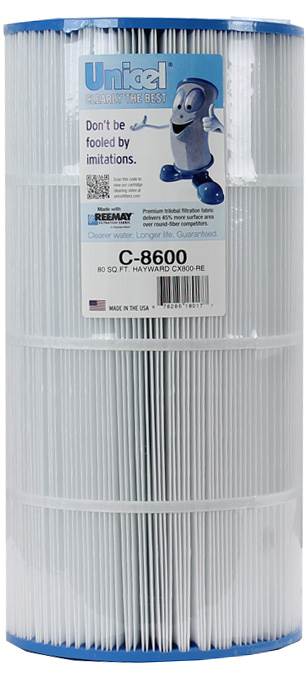 Unicel C-8600 Replacement 75 Sq Ft Pool Spa Filter Cartridge, 153 Pleats, 6 Pack