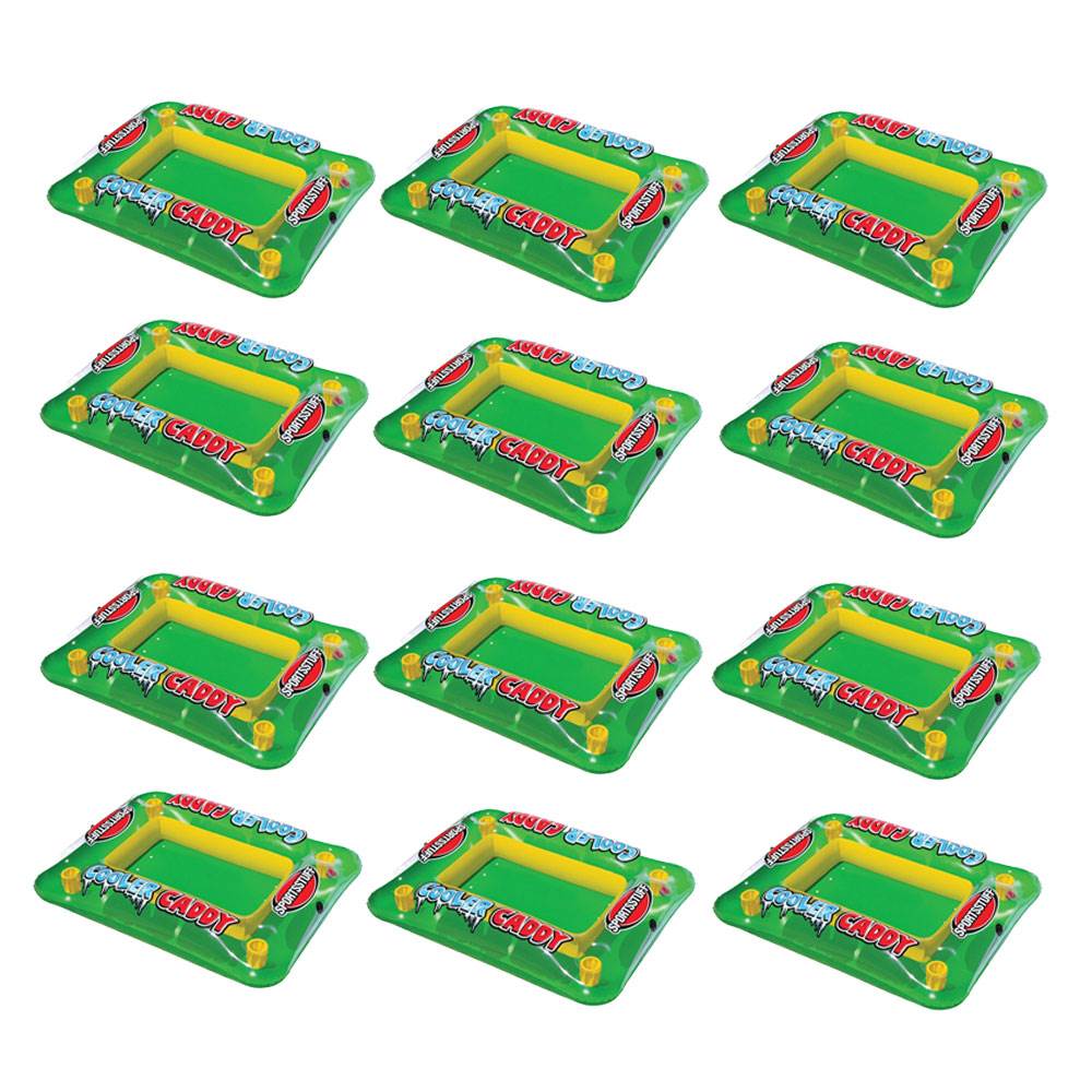 Airhead SPORTSSTUFF Inflatable Pool Lake Float Beverage Cooler Caddy (12 Pack)