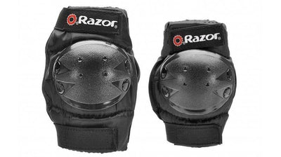 Razor Youth Multi-Sport (2) Elbow & (2) Knee Pad Safety Set - Black (6 Pack)