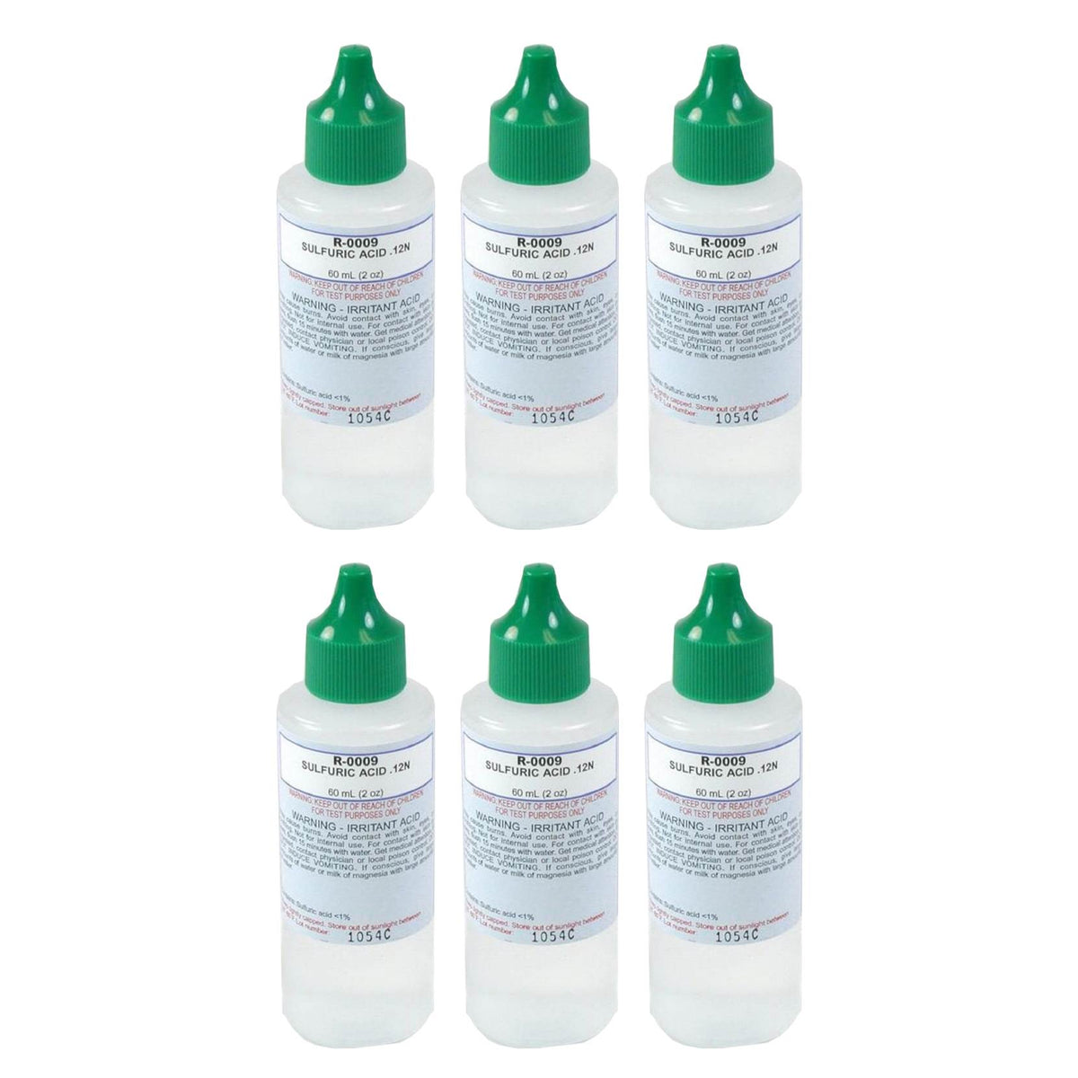 Taylor Swimming Pool Spa Water Test Kit 2Oz Refill Bottle (6 Pack)