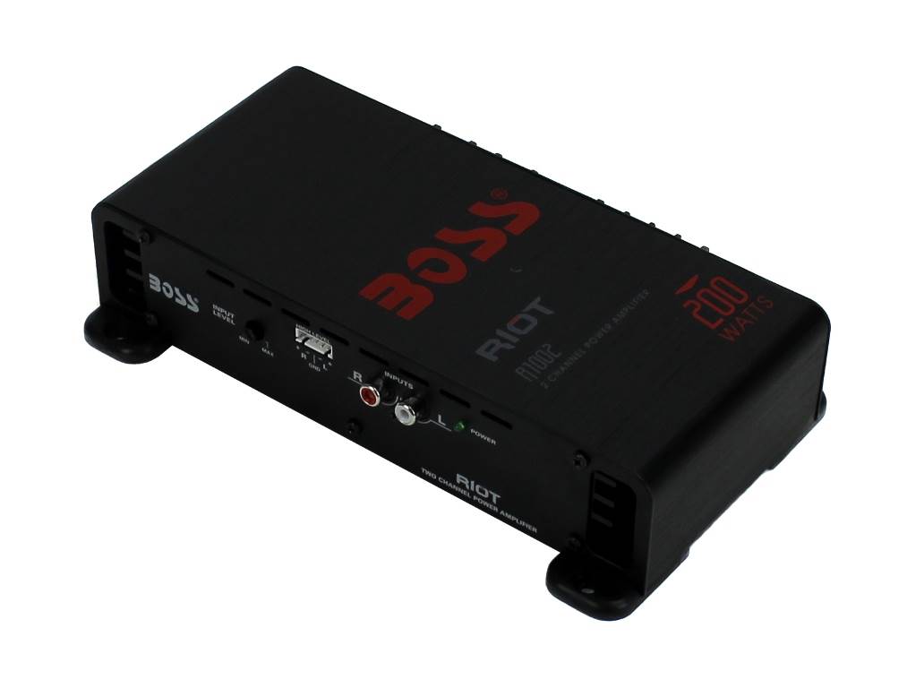 BOSS R1002 200W 2-Channel Car Audio High Power Amplifier Amp 200 Watts (10 Pack)