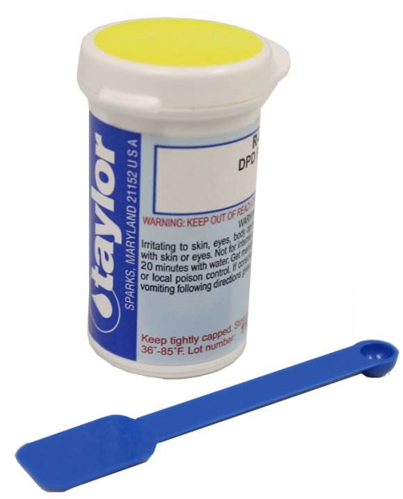 Taylor Pool Test Kit DPD Powder 10 G + Test Kit Cyanuric Acid Reagent #13 16 OZ