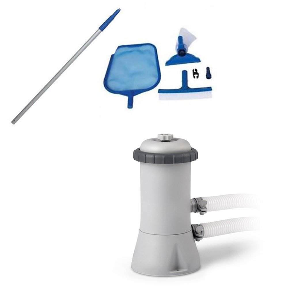 Intex Krystal Clear Pool Replacement Filter Pump & Maintenance Kit (Open Box)