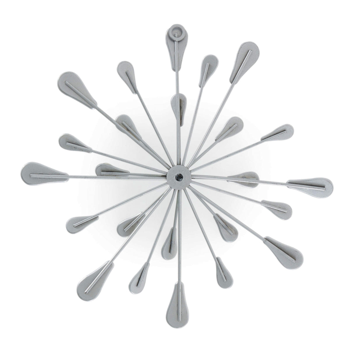 Stratton Home Decor Hand Painted Bursts Modern Wall Art Set of 3, Silver (Used)