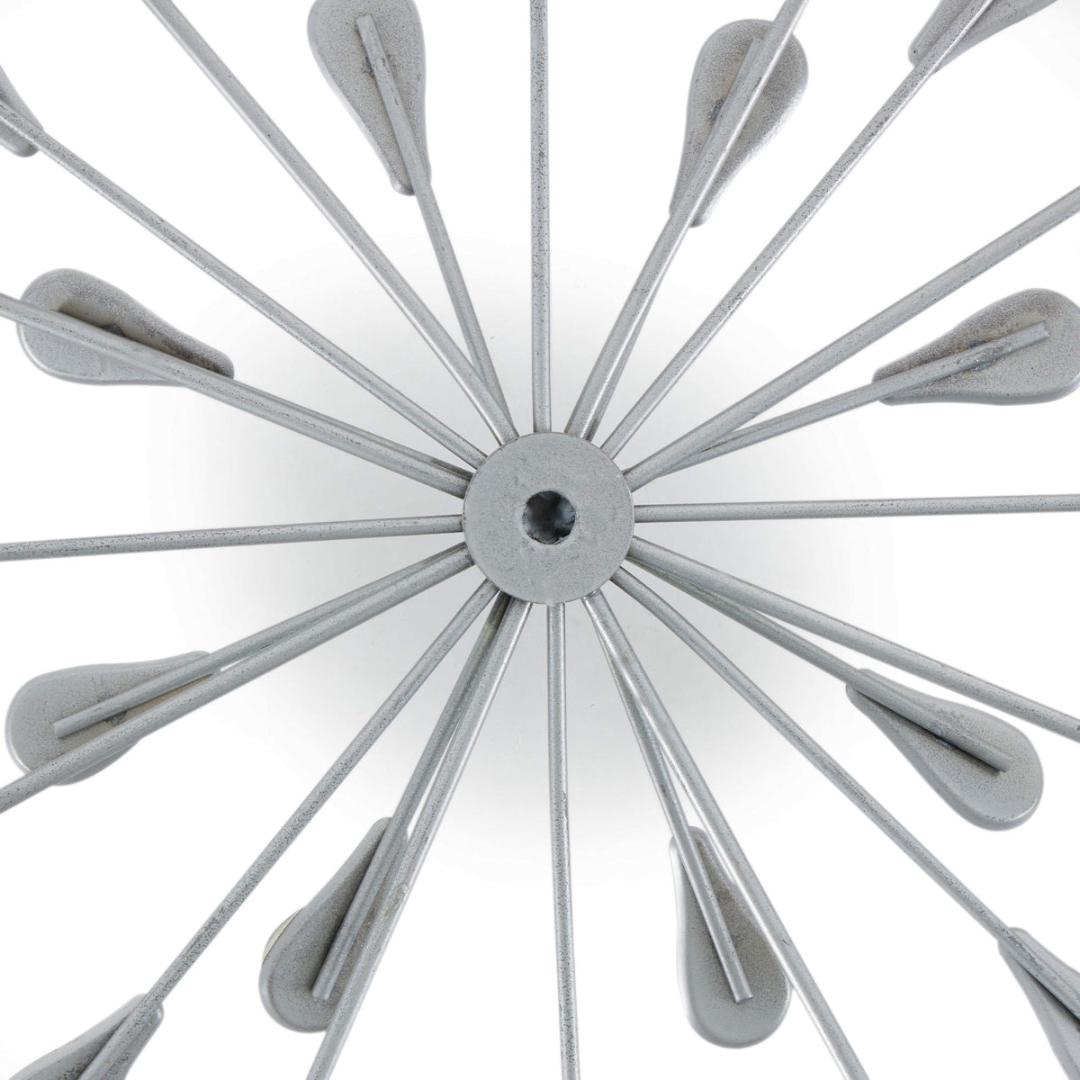 Stratton Home Decor 3 Acrylic Burst Wall Art Set, Silver (Open Box)