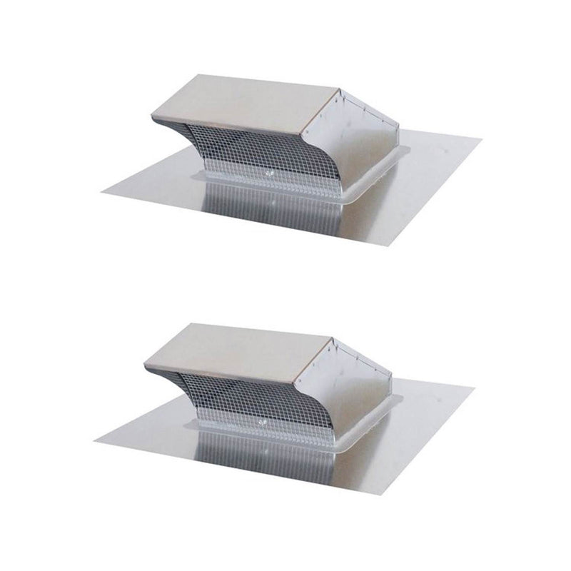 Air King 10-Inch Galvanized Steel Round Professional Hood Roof Wall Cap (2 Pack)
