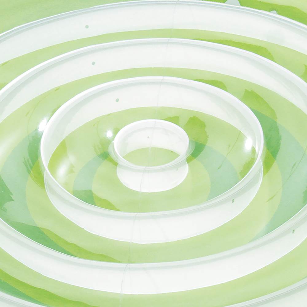 Summer Waves 65" x 7" Inflatable Splash Island Swirl Pool Tube Float (3 Pack)