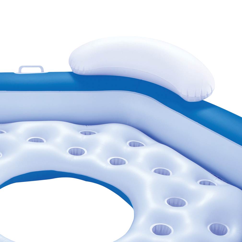 Bestway 3-Person Floating Water Island Lounge Raft With Open Bottom (6 Pack)