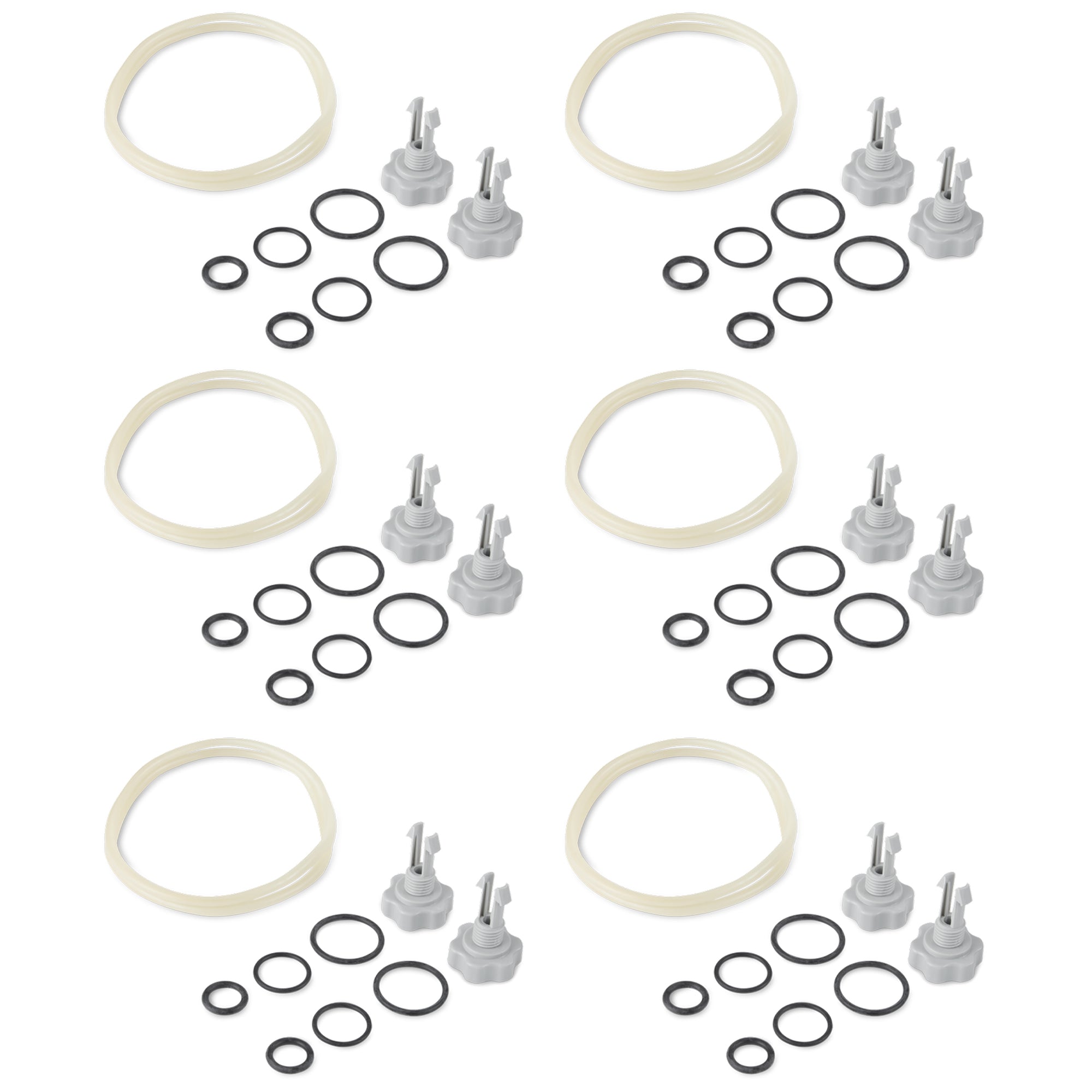 Intex 25003 1500 gal and Below Filter Pump Replacement Seals Pack Parts (6 Pack) - VMInnovations