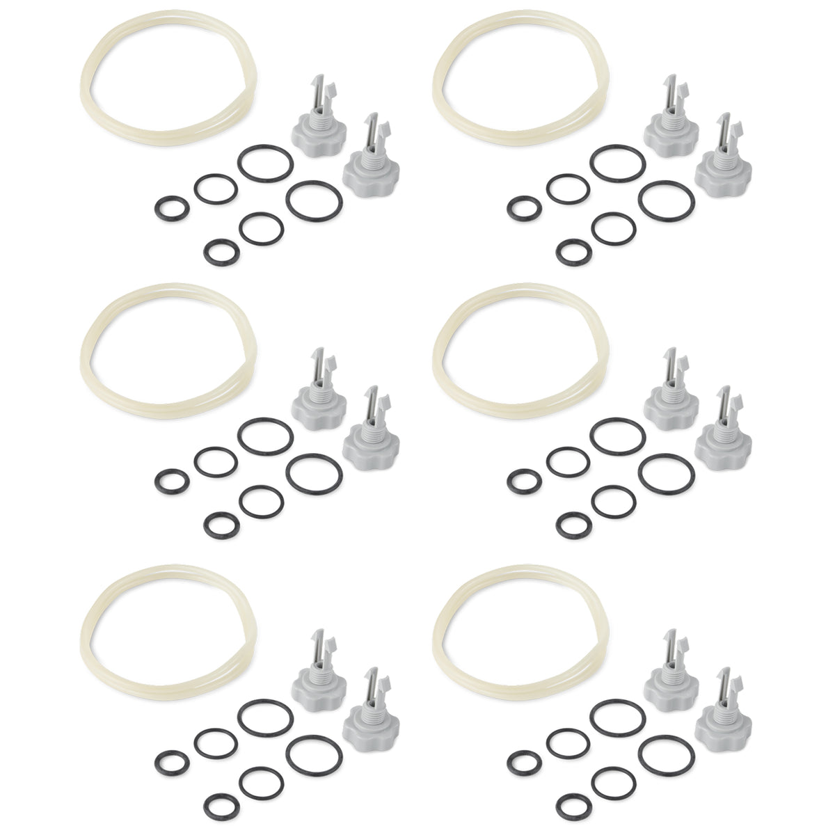 Intex 25003 1500 gal and Below Filter Pump Replacement Seals Pack Parts (6 Pack)