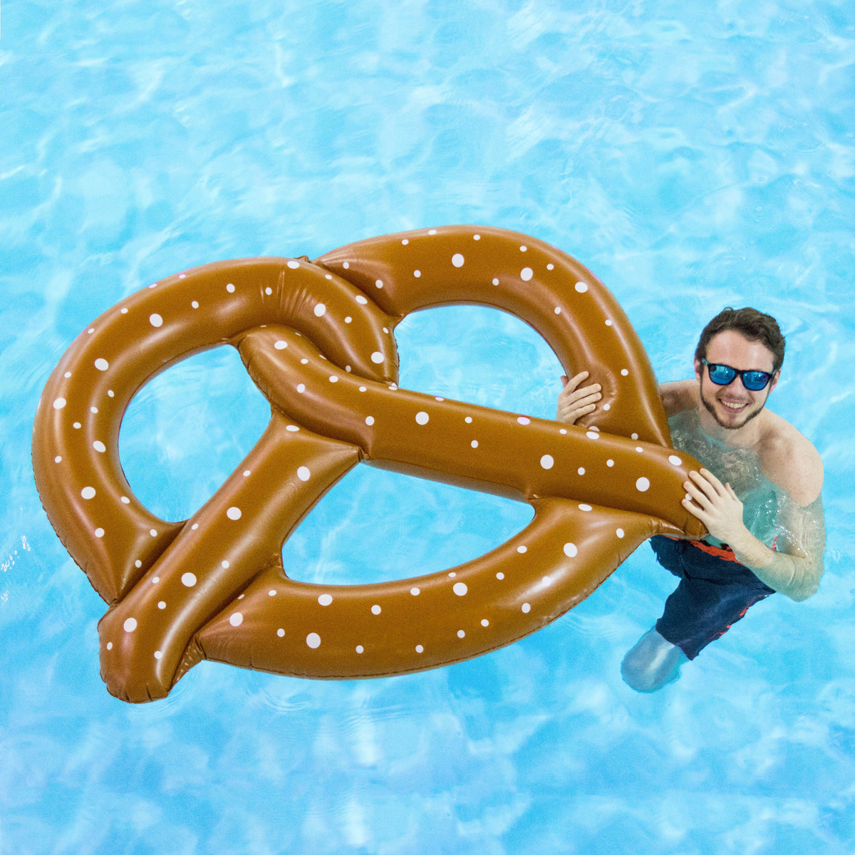 Swimline 60" Giant Inflatable Pretzel Swimming Pool Water Float Raft (6 Pack)