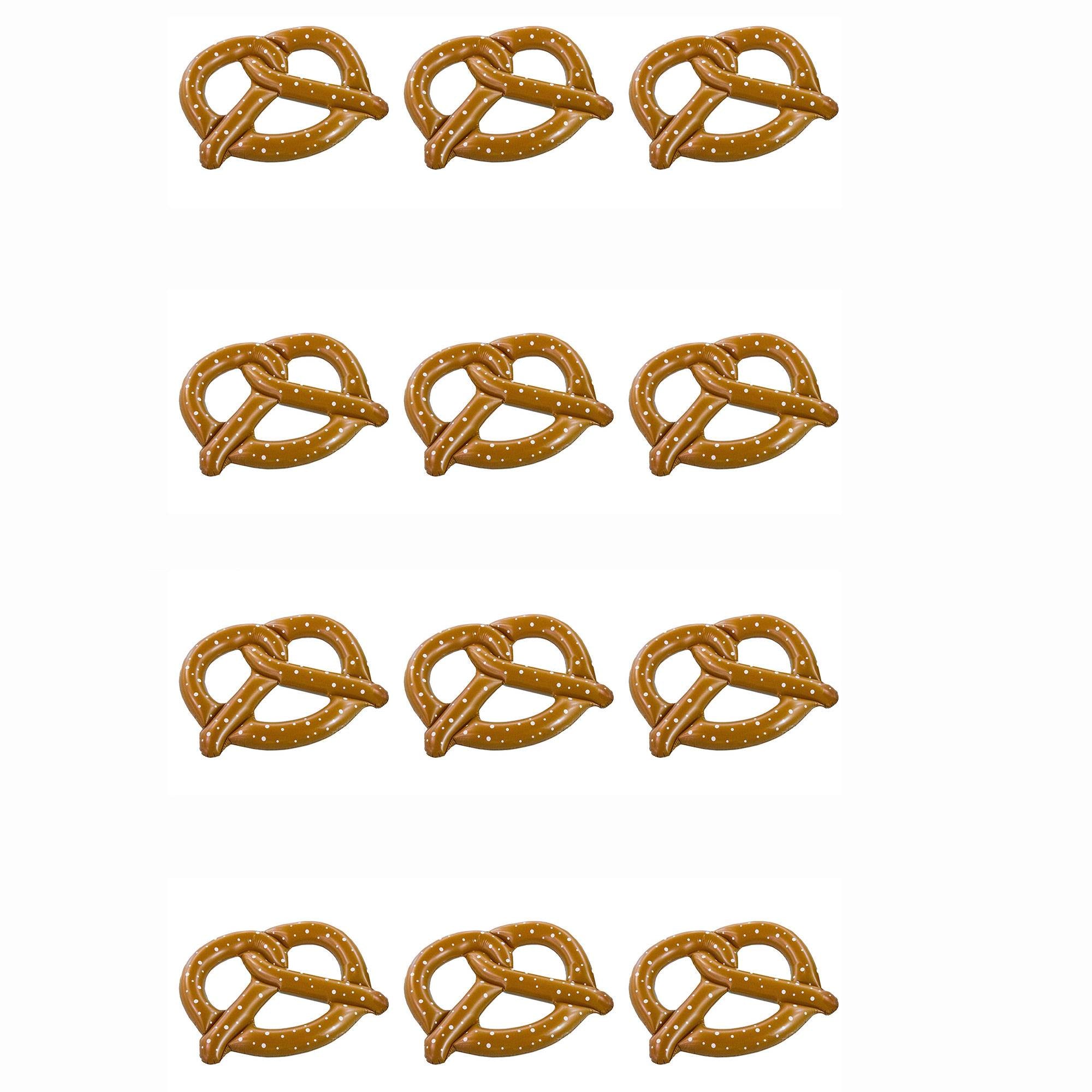 Swimline 60" Giant Inflatable Pretzel Swimming Pool Water Float Raft (12 Pack)