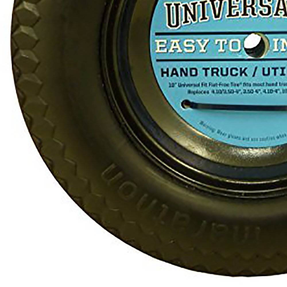 Marathon Tire 4.10/3.50-4 Universal Fit Truck Equipment Flat Free Tire (5 Pack)