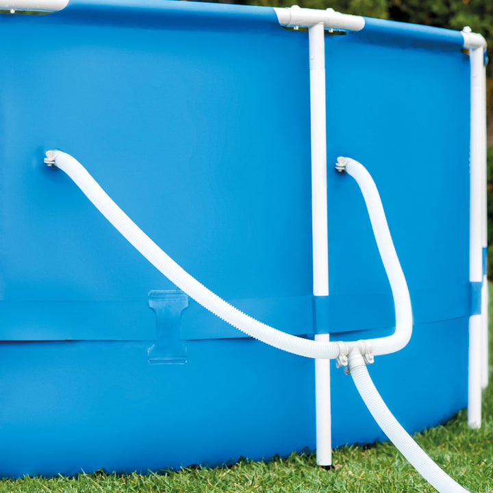 Intex Metal Frame 15' x 48" Round Above Ground Swimming Pool and Maintenance Kit - VMInnovations