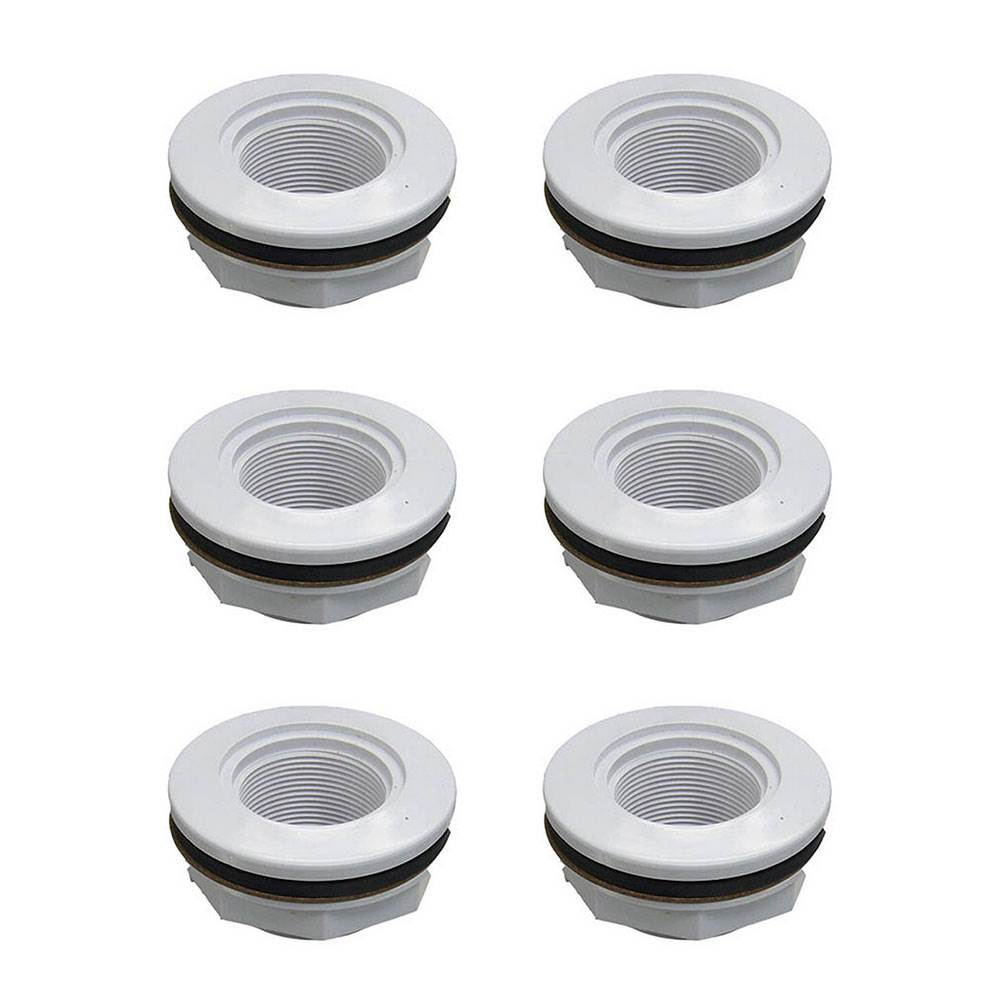 Hayward Swimming Pool 1.5" Female Thread FPT Slip Inlet Fitting Gasket (6 Pack)