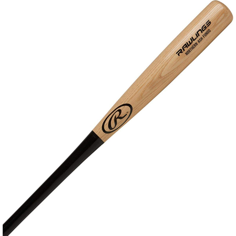 Rawlings Northern Ash Wood Fungo Adult Baseball Bat, 35 inches, Natural/Black