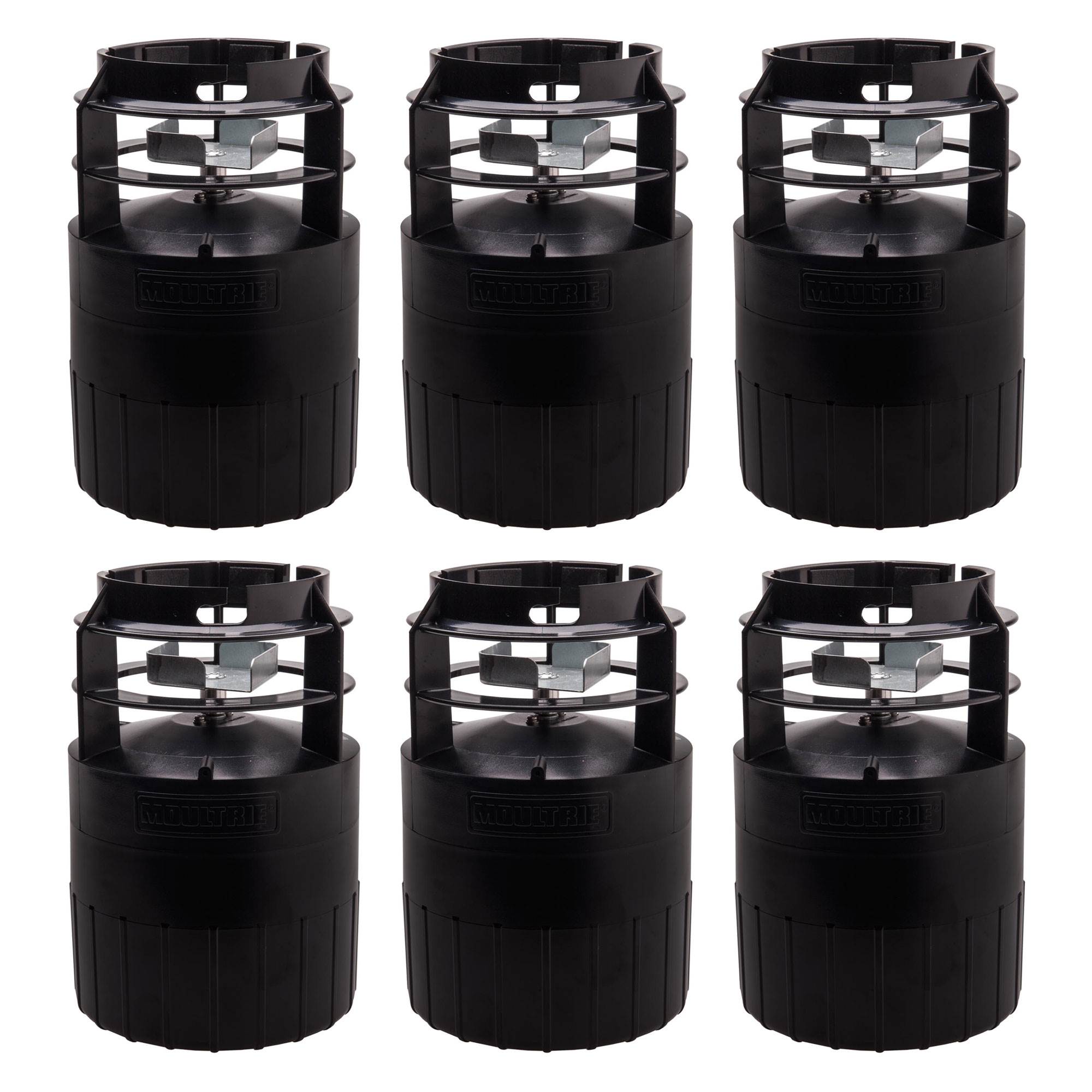 Moultrie Programmable Pro Hunter Quick-Lock Tripod Deer Feeder Kit (6 Pack)