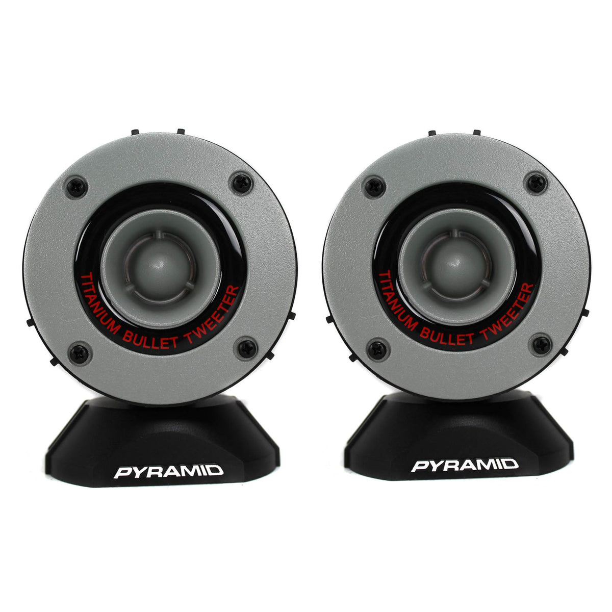 Pyramid TW28 3.75" 300W Super Car Audio Horn Bullet Aluminum Tweeters (24 Pack)