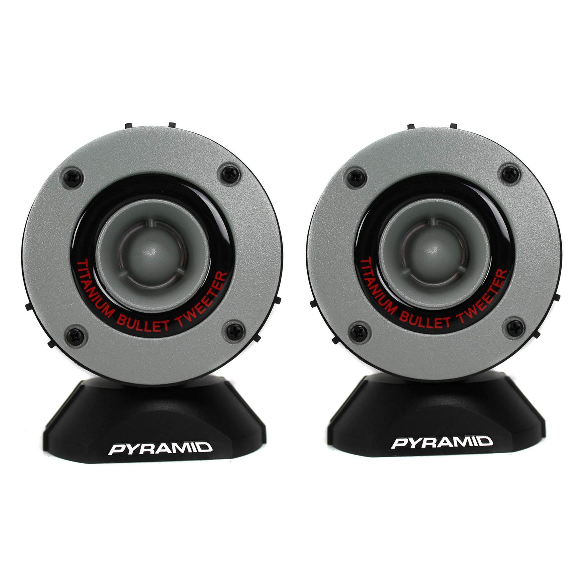 Pyramid TW28 3.75" 300W Super Car Audio Horn Bullet Aluminum Tweeters (24 Pack)