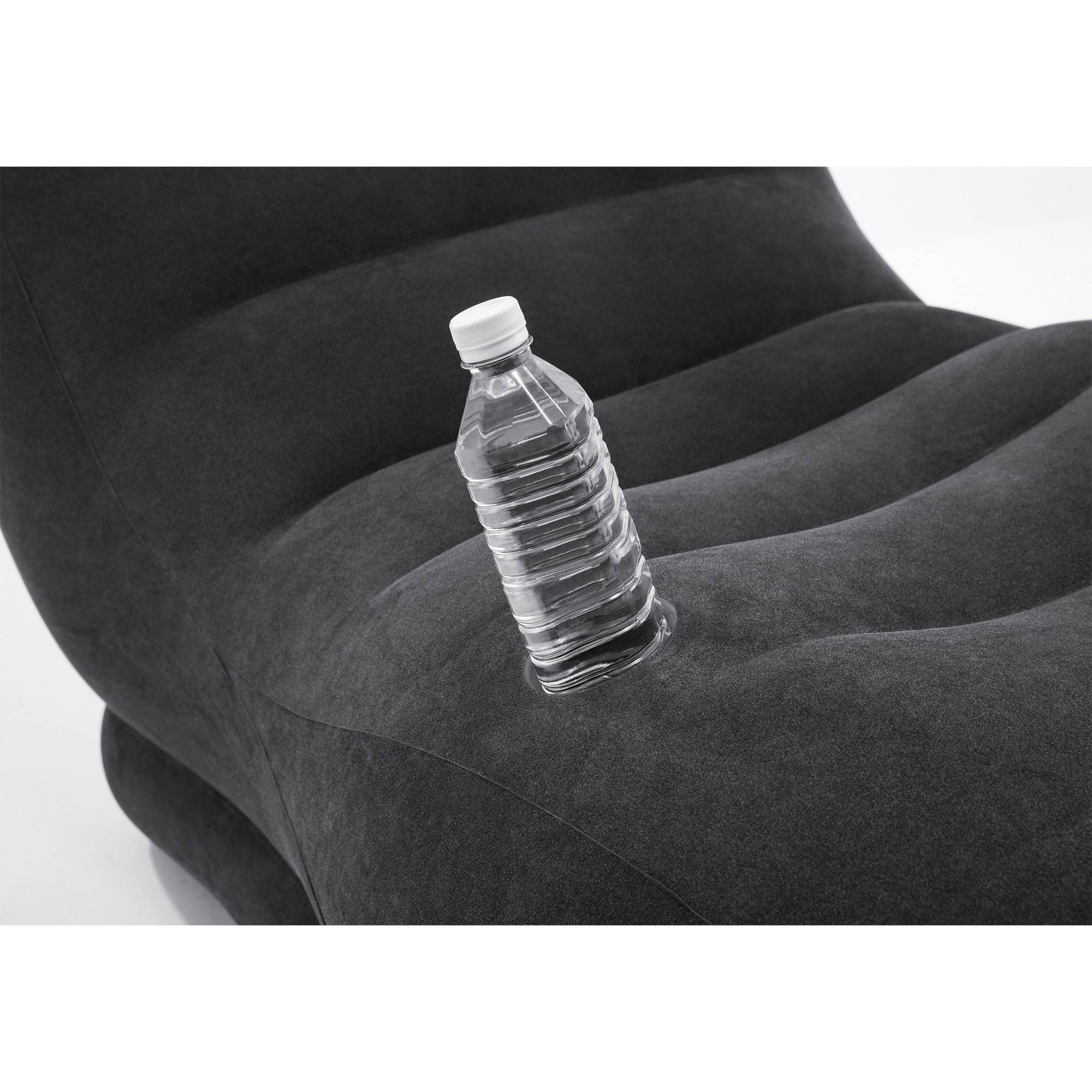 Intex Inflatable Contoured Mega Lounge Chair with Built-In Cup Holder (3 Pack)