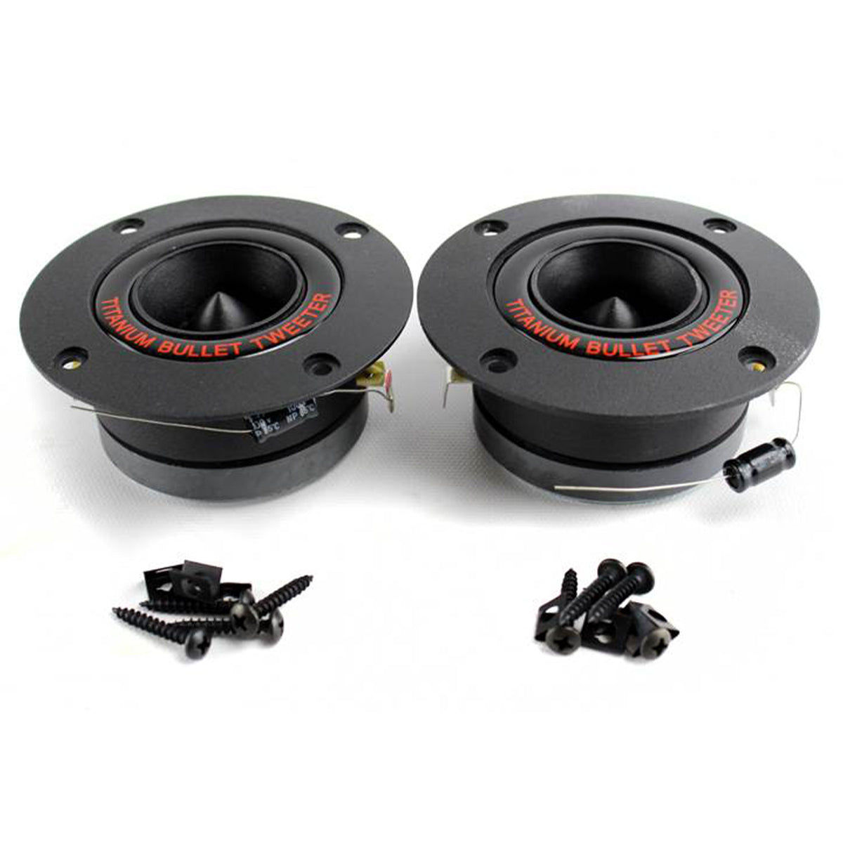 Pyramid TW18BK 3.25" 300W Pro Horn Car Audio Tweeters Speaker Titanium (24Pack)
