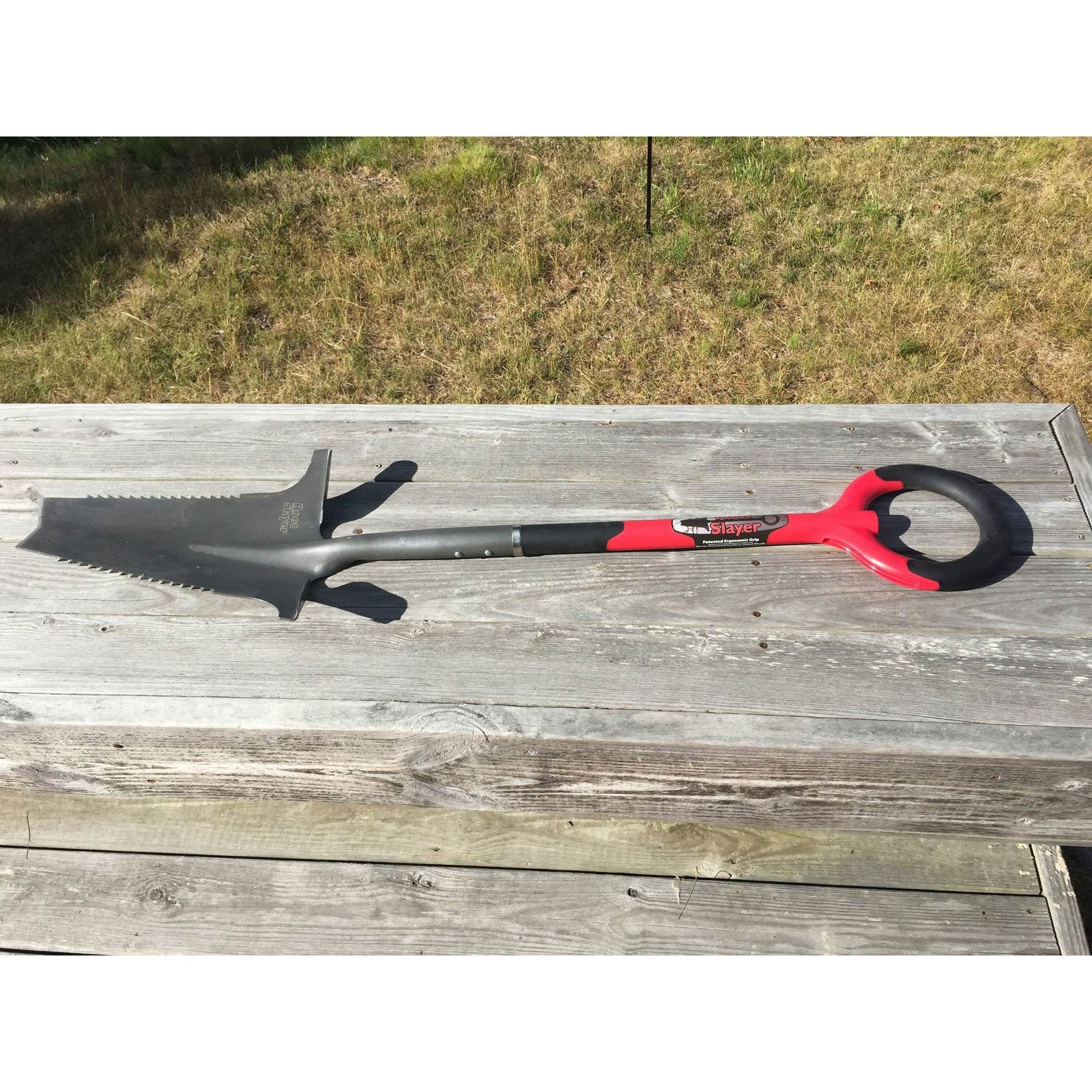 Radius Root Slayer 44.5" Multi Purpose Root Hatchet Saw Spade Shovel (4 Pack)