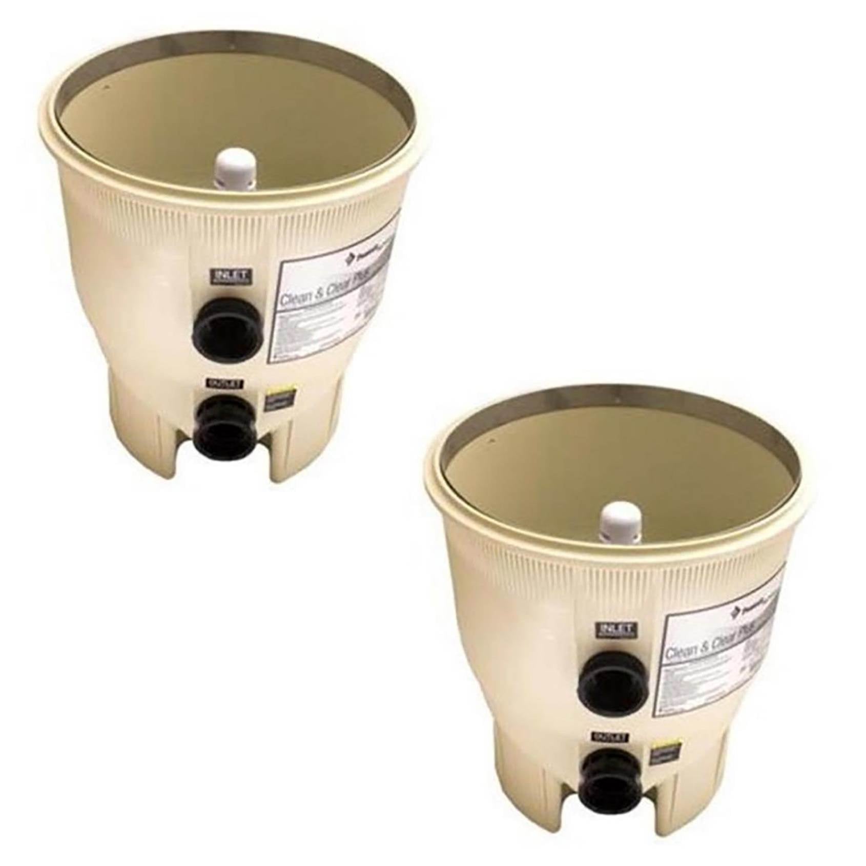 Pentair Pool Filter Almond Bottom Tank Assembly Replacement | 178578 (2 Pack) - VMInnovations