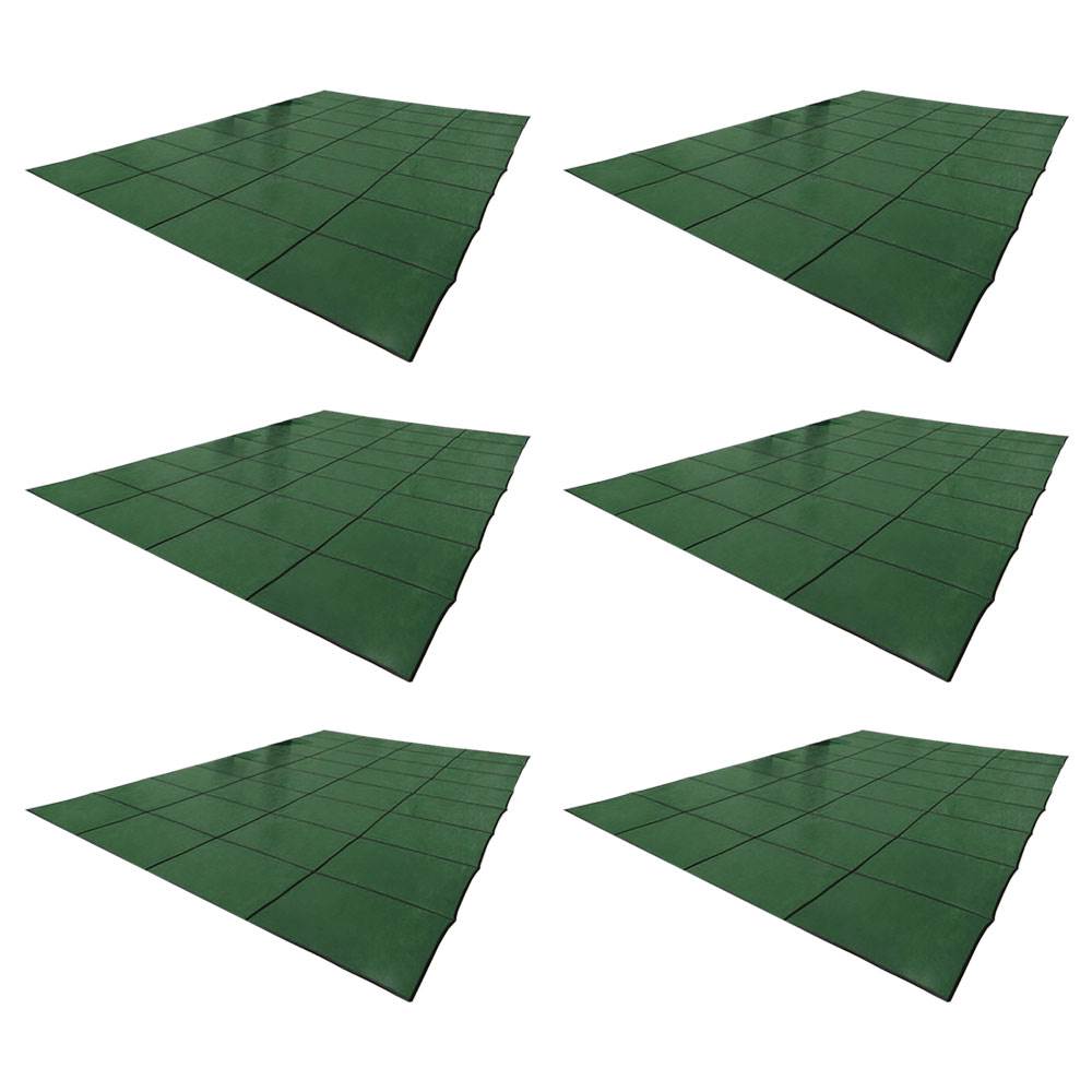 Yard Guard Deck Lock Rectangle Mesh 16x32' Inground Swimming Pool Cover (6 Pack)
